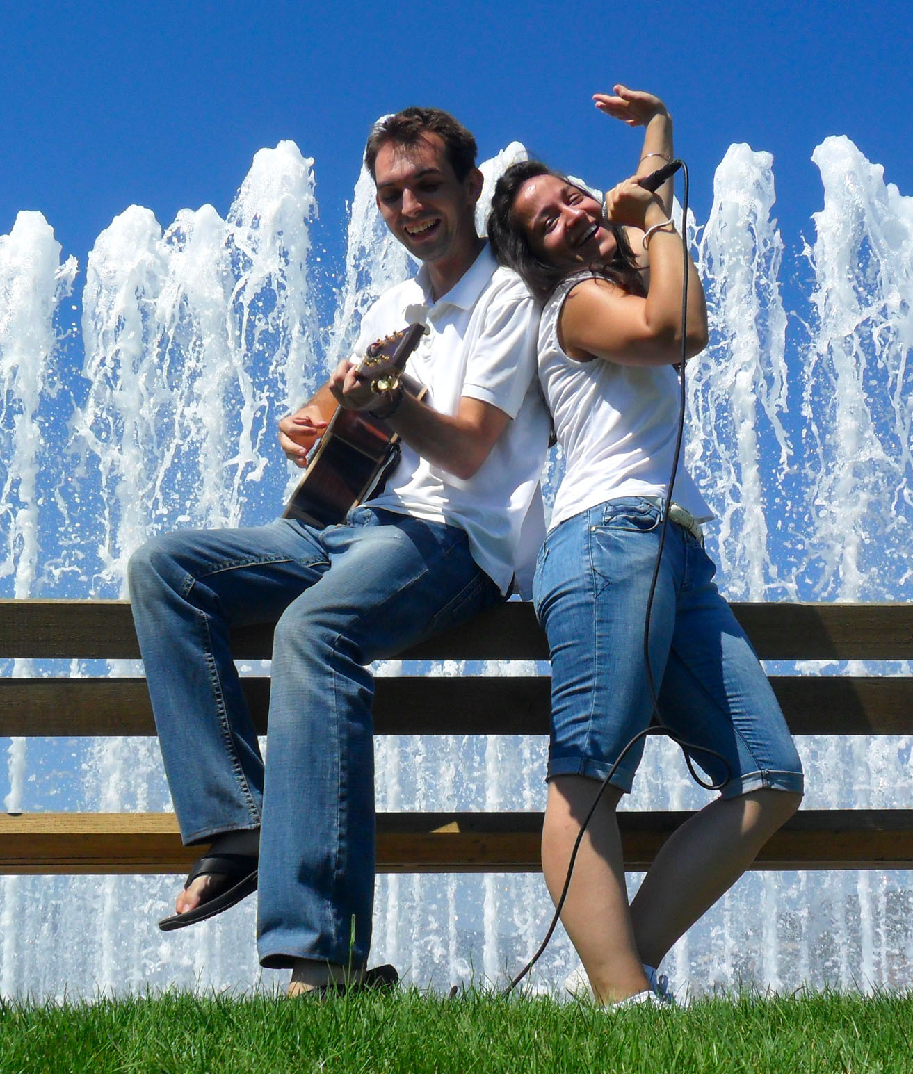 Fontana, fotografija, relax, Zagreb, traperice