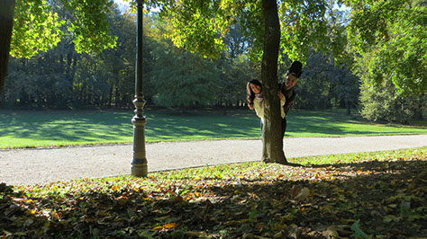 Park Maksimir, Zagreb, šetnja, puteljak, livada, ulična svjetiljka, jesen