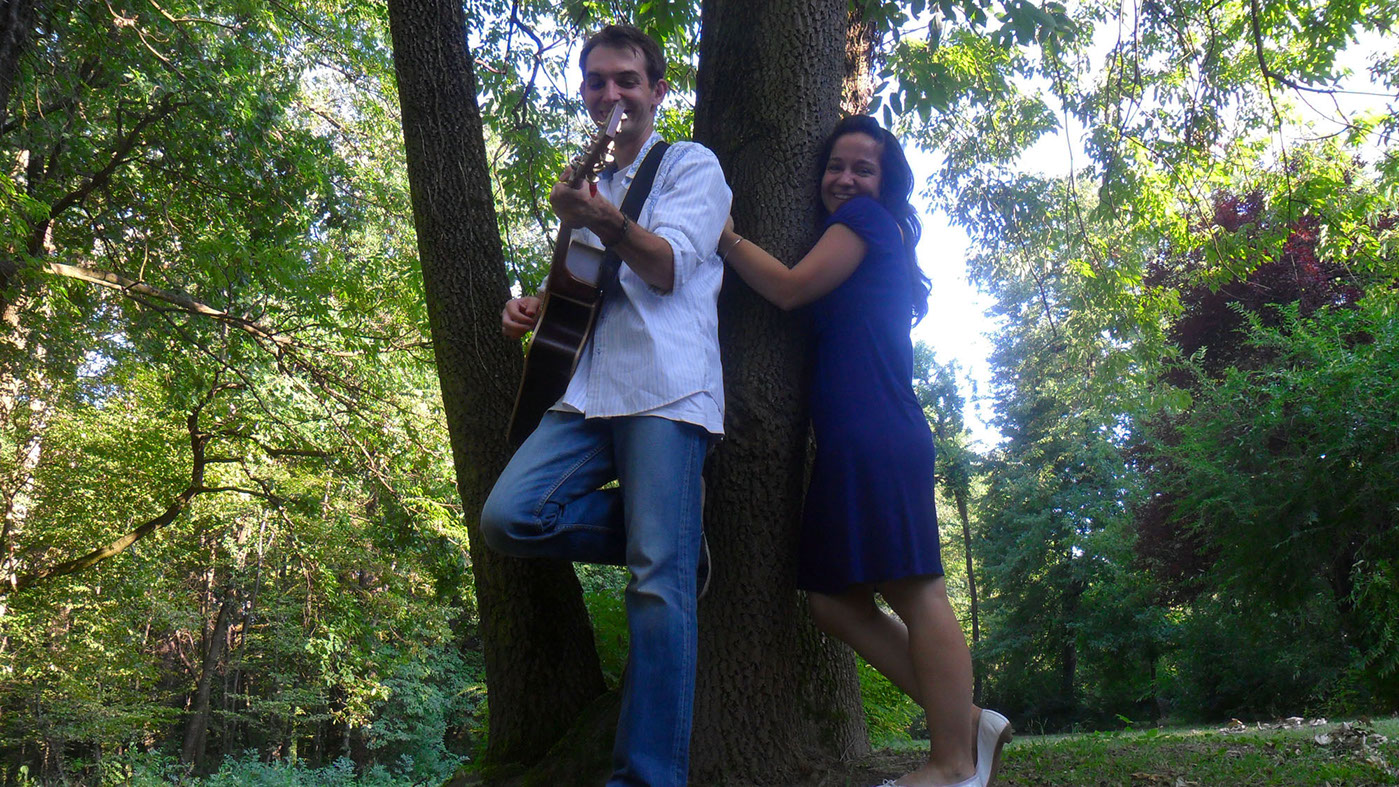 Maksimirska šuma, zagrljaj, glazba za vjenčanje u crkvi, drvo