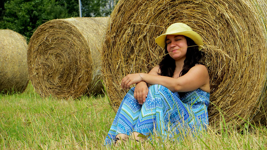 polje, sijeno, siesta, fotograf